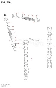 DF115T From 11501F-510001 (E03)  2005 drawing CAMSHAFT