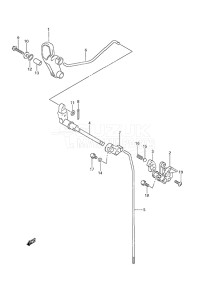 Outboard DF 20A drawing Clutch Rod