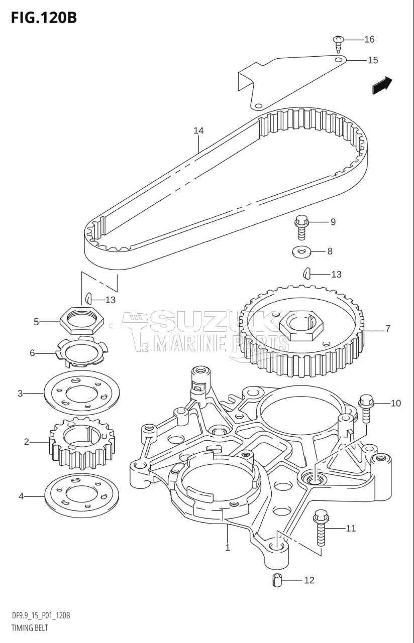 TIMING BELT (K5,K6,K7,K8,K9,K10,011)