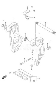 DF 250 drawing Clamp Bracket w/Transom (L)