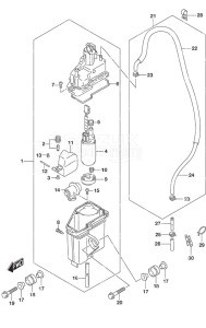 DF 150A drawing Fuel Vapor Separator