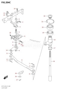 DF150Z From 15002Z-710001 (E03)  2017 drawing CLUTCH SHAFT (DF175T:E03)