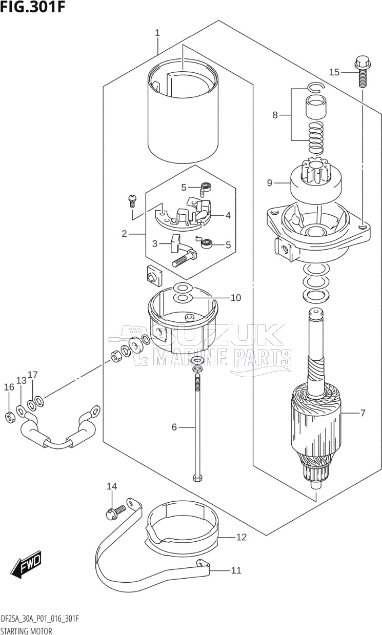 STARTING MOTOR (DF30AR:P01)