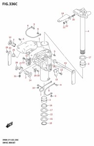 DF40A From 04004F-340001 (E34-Italy)  2023 drawing SWIVEL BRACKET (DF40AST)