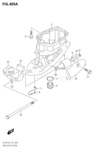 DF140AZ From 14003Z-510001 (E01 E40)  2015 drawing DRIVE SHAFT HOUSING (DF100AT:E01)