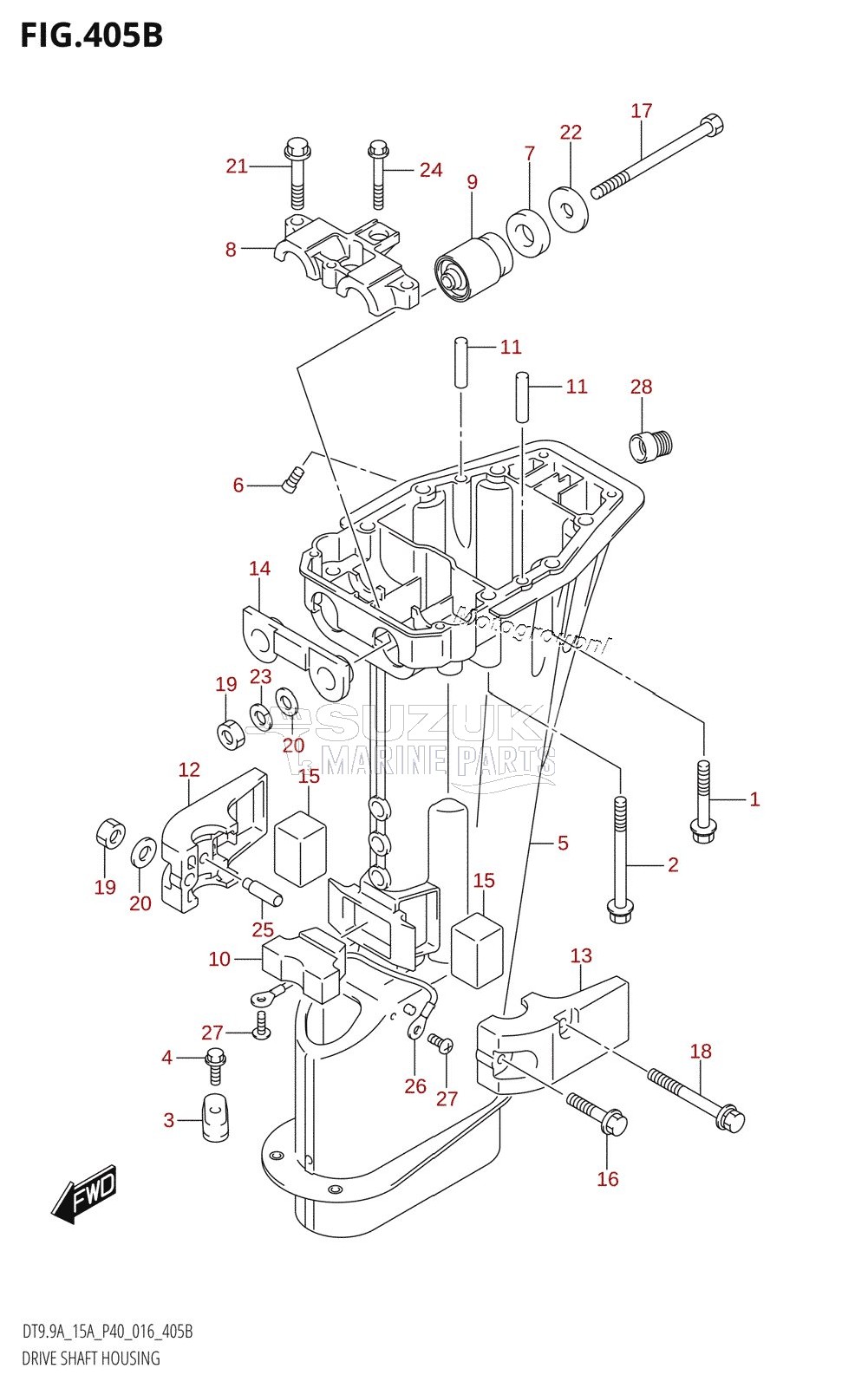 DRIVE SHAFT HOUSING (DT9.9A:P36)