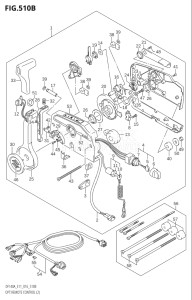 10003F-610001 (2016) 100hp E01 E11-Gen. Export 1-and 2 (DF100AT) DF100A drawing OPT:REMOTE CONTROL (2) (DF115AT:E11)