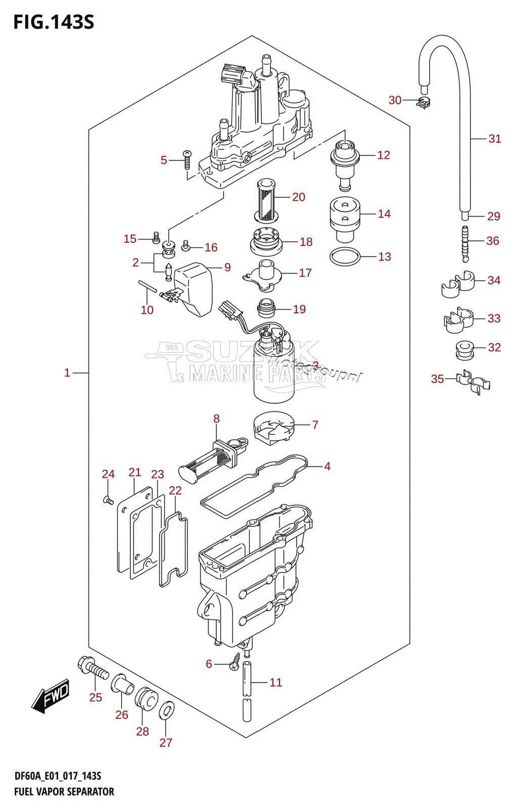 FUEL VAPOR SEPARATOR (DF60AVT:E40)