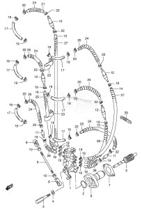 DT200 From 20001-861001 ()  1998 drawing OIL PUMP (DT150 /​ DT175 /​ DT200)