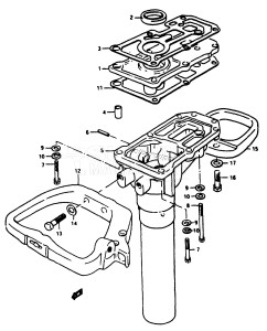 DT4 From d-10001 ()  1983 drawing ENGINE HOLDER