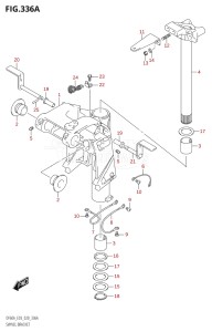 04003F-040001 (2020) 40hp E03-USA (DF40A) DF40A drawing SWIVEL BRACKET (DF40A,DF50A)