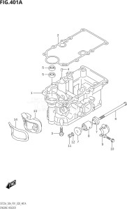 03003F-040001 (2020) 30hp P01 P40-Gen. Export 1 (DF30A  DF30AQ  DF30AR  DF30AT  DF30ATH) DF30A drawing ENGINE HOLDER