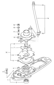 DT75TC From 07501-801001 ()  1988 drawing WATER PUMP (TC)