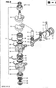 DT75 From 07501-402338 till 404156 ()  1984 drawing CRANKSHAFT