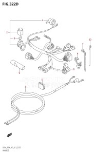 DF9.9A From 00994F-310001 (P03)  2013 drawing HARNESS (DF9.9AR:P03)