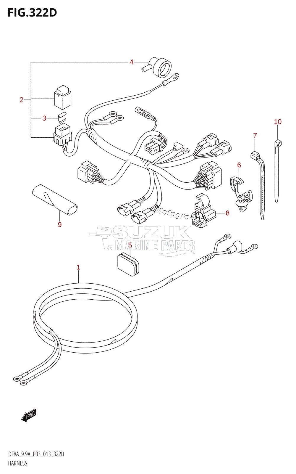 HARNESS (DF9.9AR:P03)