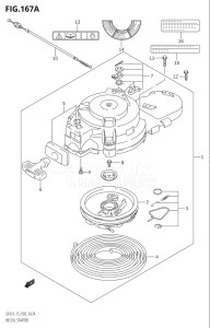 01502F-980001 (2009) 15hp P03-U.S.A (DF15K9) DF15 drawing RECOIL STARTER