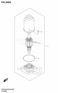 DF250ATSS From 25001N-440001 (E03)  2024 drawing PTT MOTOR (DF25AT,DF25ATH,DF30AT,DF30ATH)