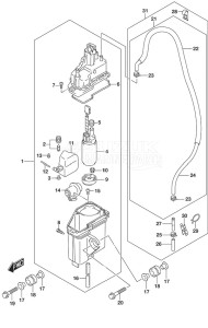 DF 150 drawing Fuel Vapor Separator