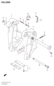 DF140A From 14003F-410001 (E03)  2014 drawing CLAMP BRACKET (DF140AT:E03)