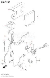 04005F-240001 (2022) 40hp E34-Italy (DF40ASVT  DF40ASVT) DF40A drawing PTT SWITCH / ENGINE CONTROL UNIT (SEE NOTE)