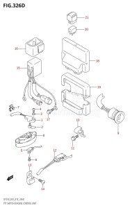 DF250Z From 25003Z-410001 (E03)  2014 drawing PTT SWITCH /​ ENGINE CONTROL UNIT (DF225Z:E03)