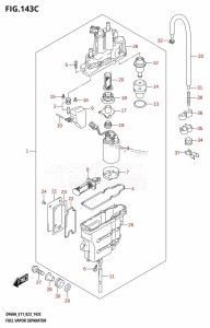 DF60A From 06002F-040001 (E01 E40 E03)  2020 drawing FUEL VAPOR SEPARATOR (023)