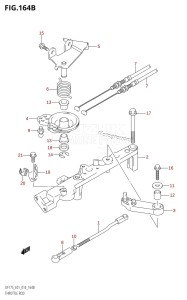 DF175ZG From 17502Z-410001 (E01 E40)  2014 drawing THROTTLE ROD (DF150T:E40)