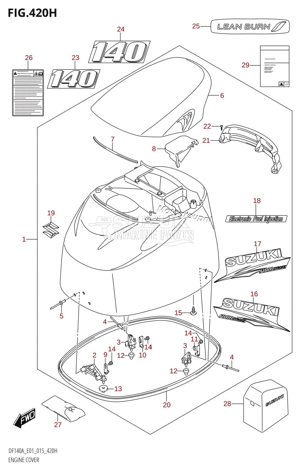 ENGINE COVER (DF140AZ:E01)