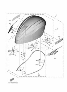 XF375NSA-2018 drawing FAIRING-UPPER