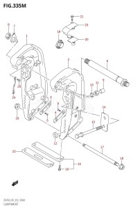 DF200Z From 20002Z-210001 (E01 E40)  2012 drawing CLAMP BRACKET (DF250Z:E40:(X-TRANSOM,XX-TRANSOM))