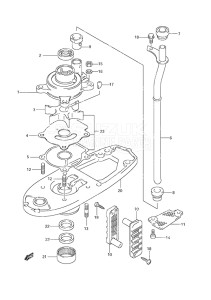 Outboard DF 50 drawing Water Pump