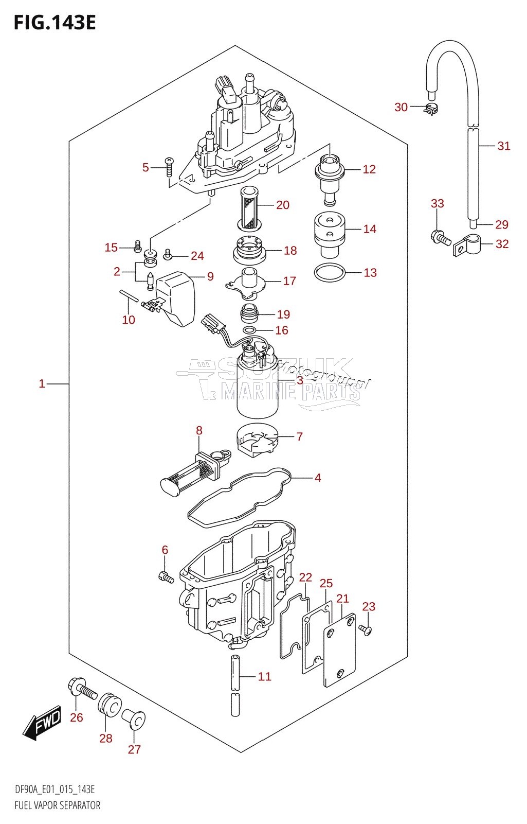 FUEL VAPOR SEPARATOR (DF80A:E01)