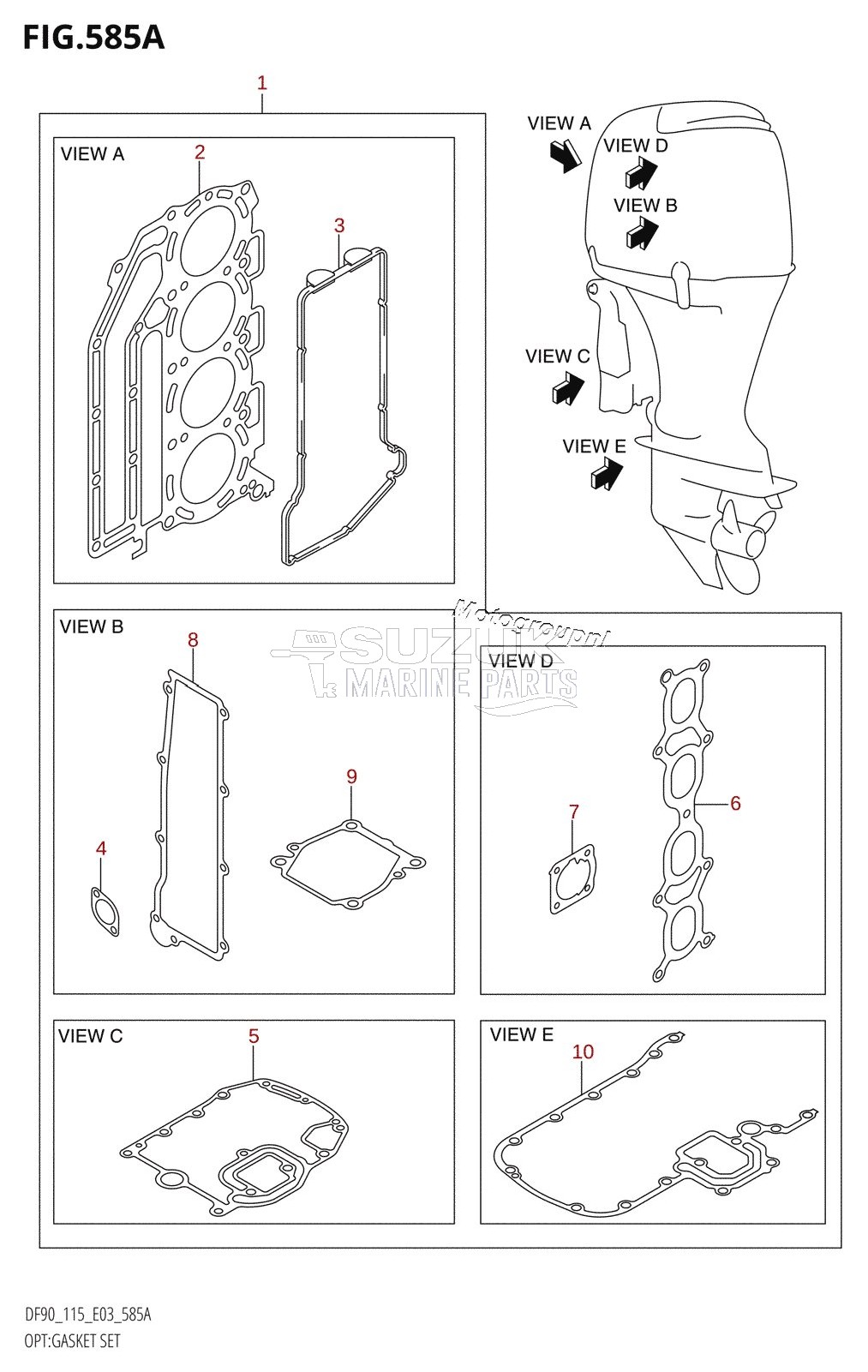 OPT:GASKET SET