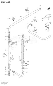 20001F-421001 (2004) 200hp E01-Gen. Export 1 (DF200TK4) DF200 drawing FUEL INJECTOR