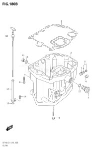 14003F-810001 (2018) 140hp E11 E40-Gen. Export 1-and 2 (DF140AT) DF140A drawing OIL PAN (DF115AT,DF115AZ,DF140AT,DF140AZ)