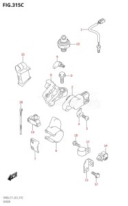 04003F-340001 (2023) 40hp E01 E11-Gen. Export 1-and 2 (DF40A  DF40AQH  DF40AT  DF40ATH) DF40A drawing SENSOR (DF40AST,DF60A,DF60ATH,DF50AVT,DF50AVTH,DF60AVT,DF40ASVT,DF60AVTH)