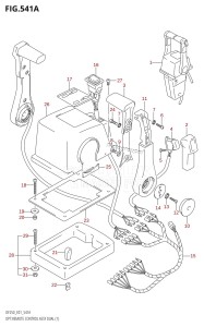 DF250Z From 25001Z-510001 (E01 E40)  2005 drawing OPT:REMOTE CONTROL ASSY DUAL (1)