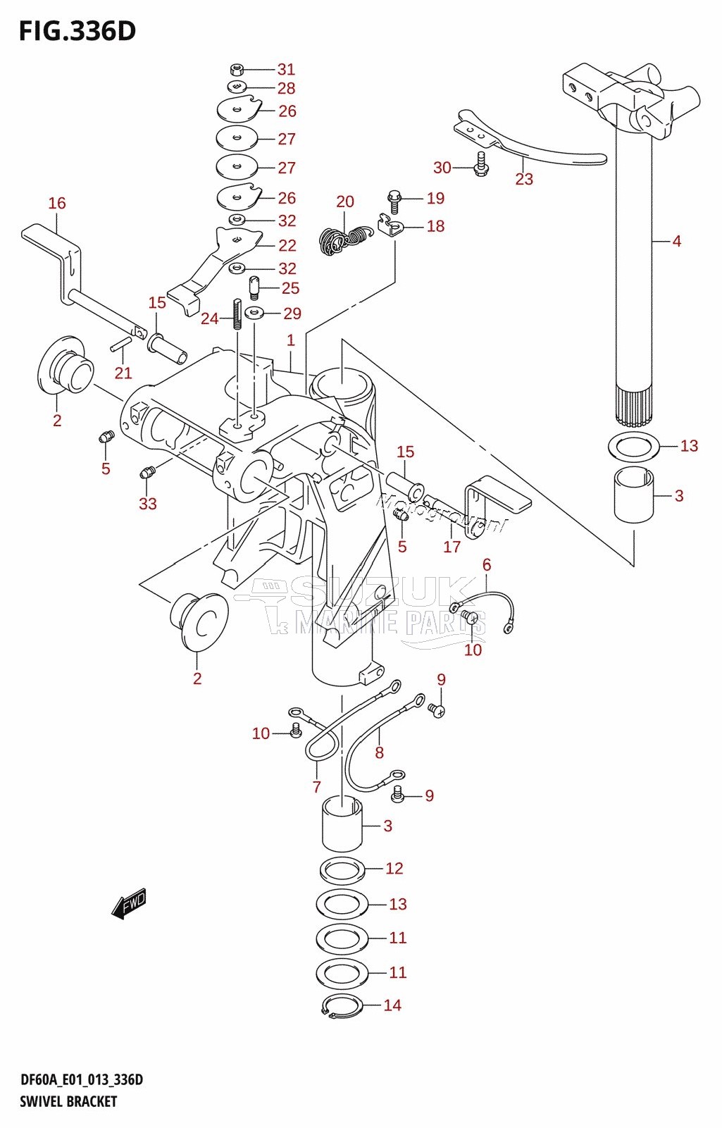 SWIVEL BRACKET (DF40ATH:E01)