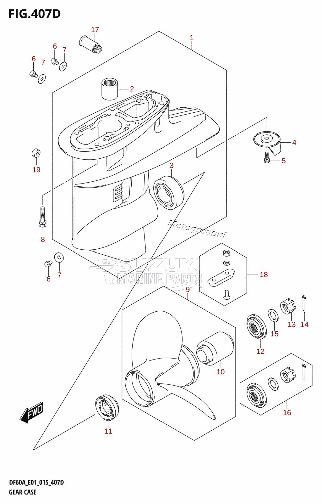 GEAR CASE (DF40AST:E34)