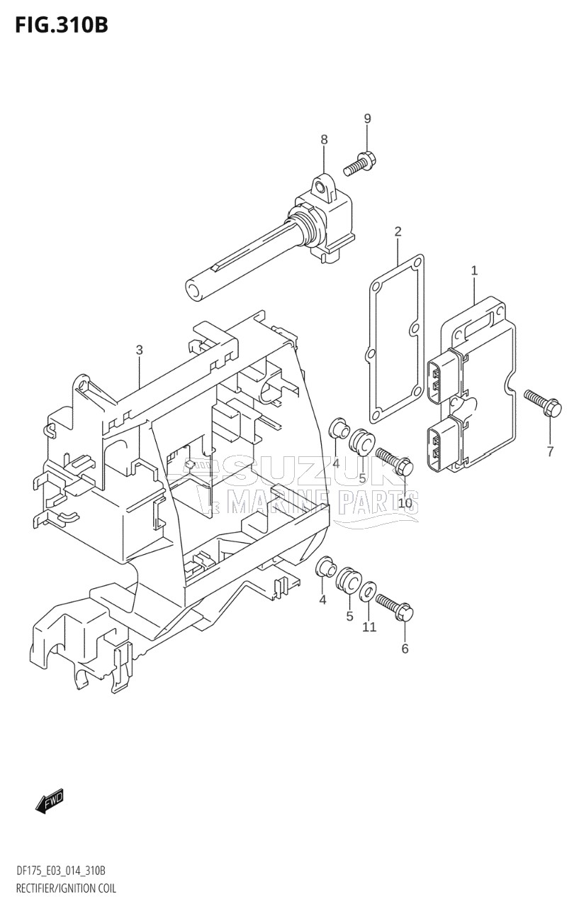 RECTIFIER / IGNITION COIL (DF150TG:E03)