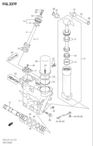 20002F-210001 (2012) 200hp E01 E40-Gen. Export 1 - Costa Rica (DF200T) DF200 drawing TRIM CYLINDER (DF225T:E40:(X-TRANSOM,XX-TRANSOM))