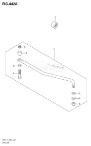 DF9.9 From 00992F-421001 (P01)  2004 drawing DRAG LINK (DF9.9R,DF15R)