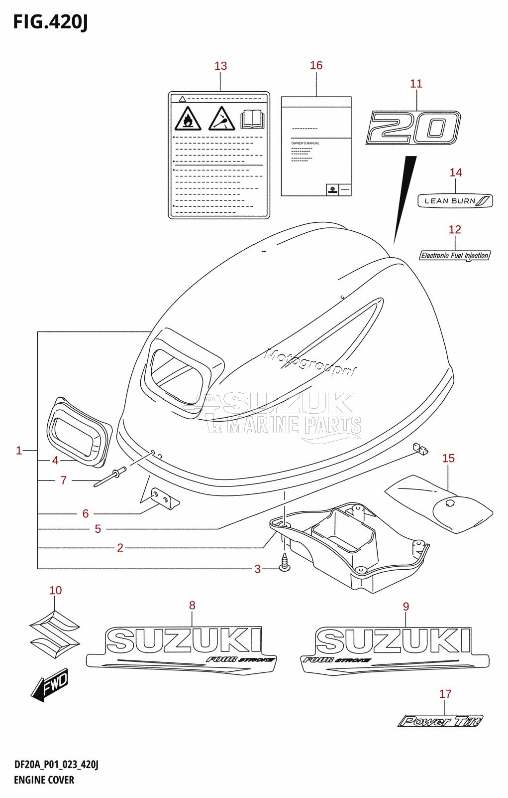 ENGINE COVER ((DF20A,DF20AR,DF20AT,DF20ATH):020)