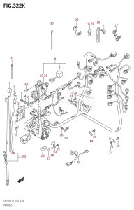 DF225Z From 22503Z-410001 (E01 E40)  2014 drawing HARNESS (DF250T:E40)