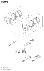 14004Z-240001 (2022) 140hp E11 E40-Gen. Export 1-and 2 (DF140BZG) DF140BZG drawing OPT:MULTI FUNCTION GAUGE (1) (022)