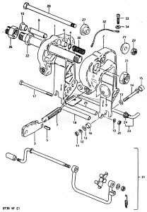 DT30 From 03001-408067 till 411086 ()  1985 drawing CLAMP BRACKET