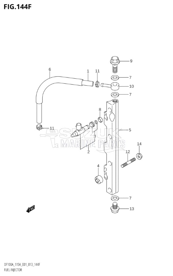 FUEL INJECTOR (DF115AZ:E40)