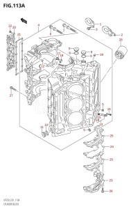 DF225Z From 22503Z-010001 (E01 E40)  2010 drawing CYLINDER BLOCK