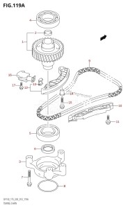 DF150Z From 15002Z-310001 (E03)  2013 drawing TIMING CHAIN